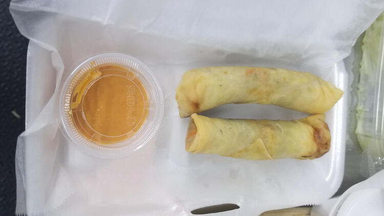 Oxtail egg rolls